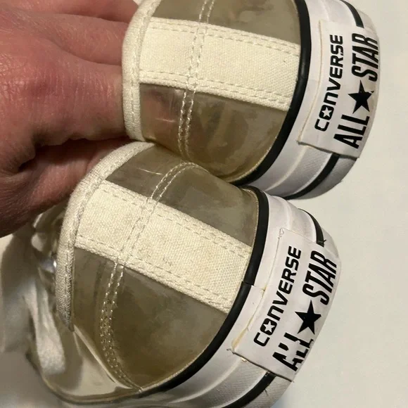 Converse Clear and Cream All Star Sneakers - Picture 3 of 5